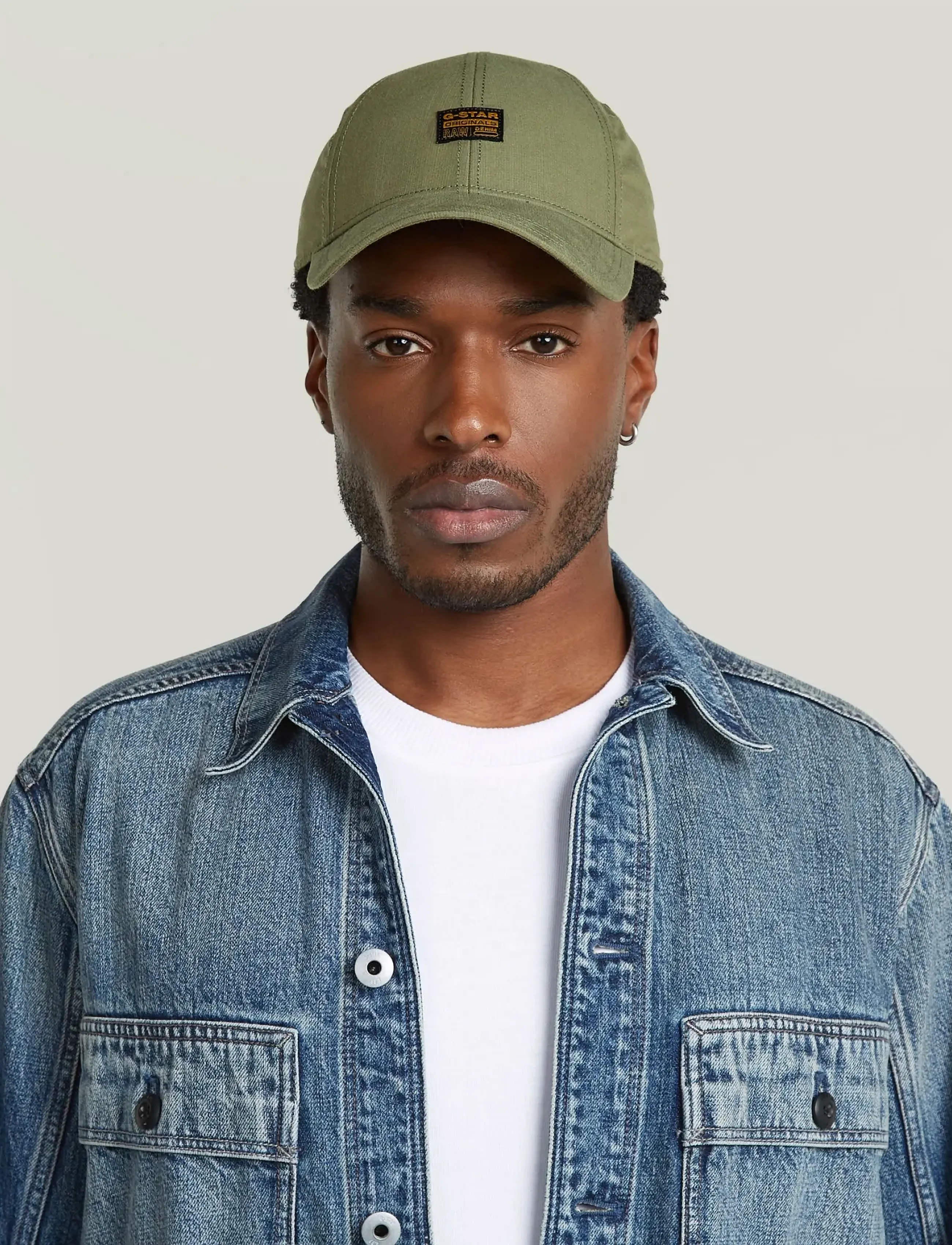 G-Star - Originals Baseball Cap - caps - shadow olive slub stripe - 2