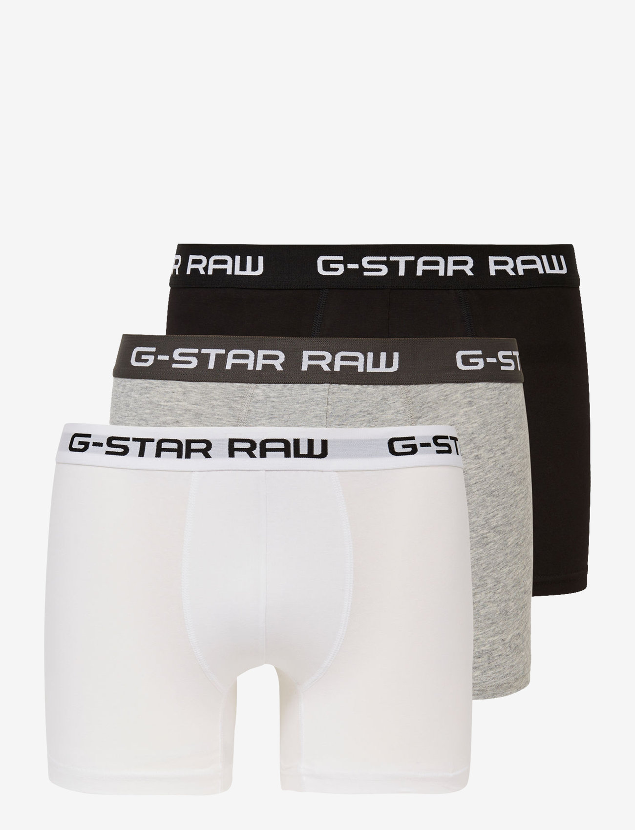 G-Star RAW - Classic trunk 3 pack - boxerkalsonger - black/grey htr/white - 0