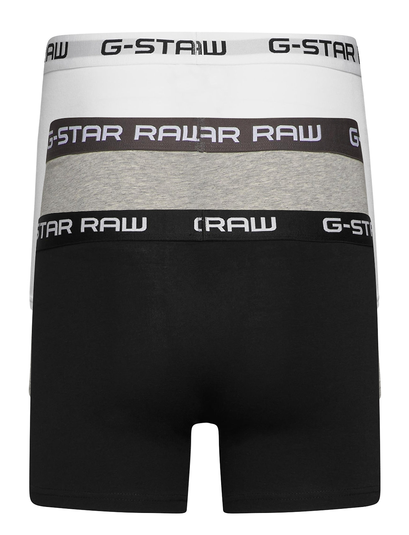 G-Star RAW - Classic trunk 3 pack - boxer briefs - black/grey htr/white - 1