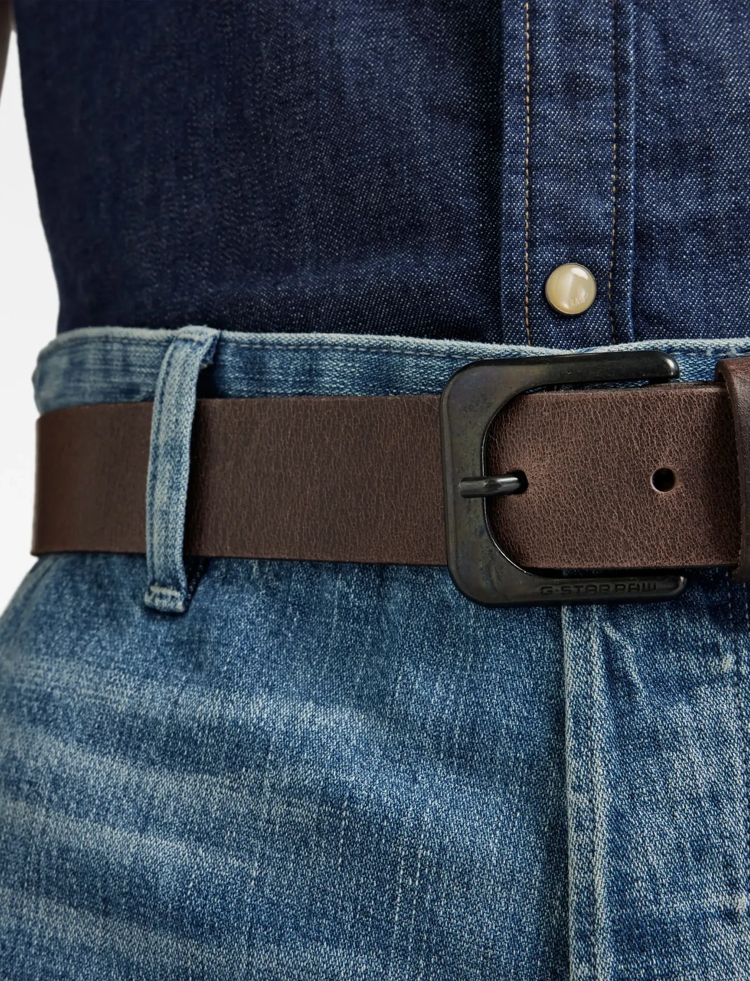 G-Star - Zed Belt - klassiske bælter - dk brown/black metal - 3