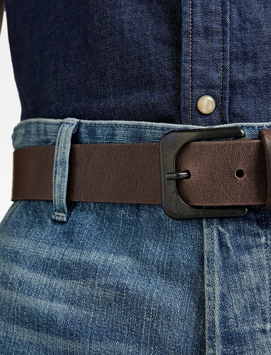 G-Star - Zed Belt - klassiske bælter - dk brown/black metal - 3