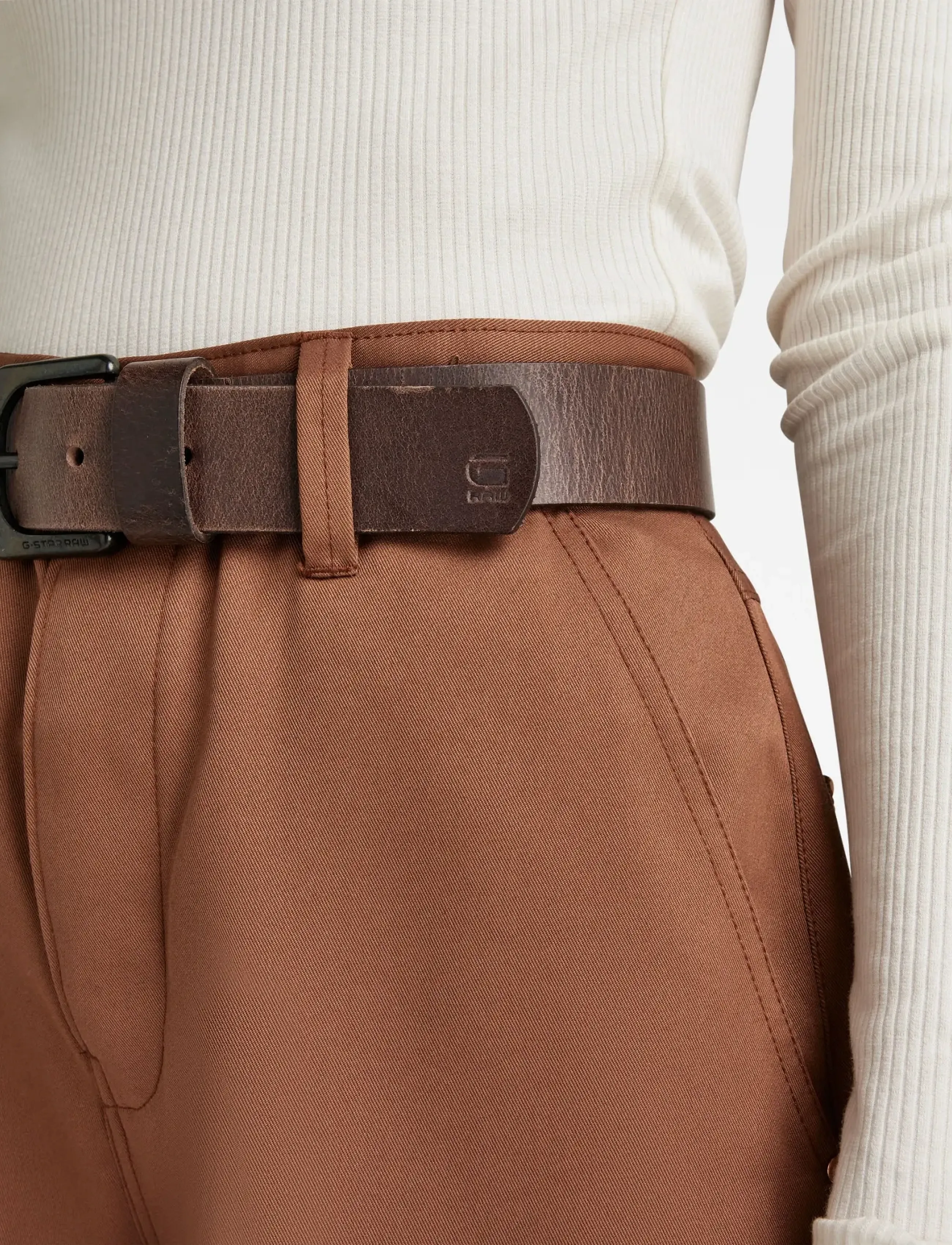 G-Star - Zed Belt - klassiske bælter - dk brown/black metal - 4