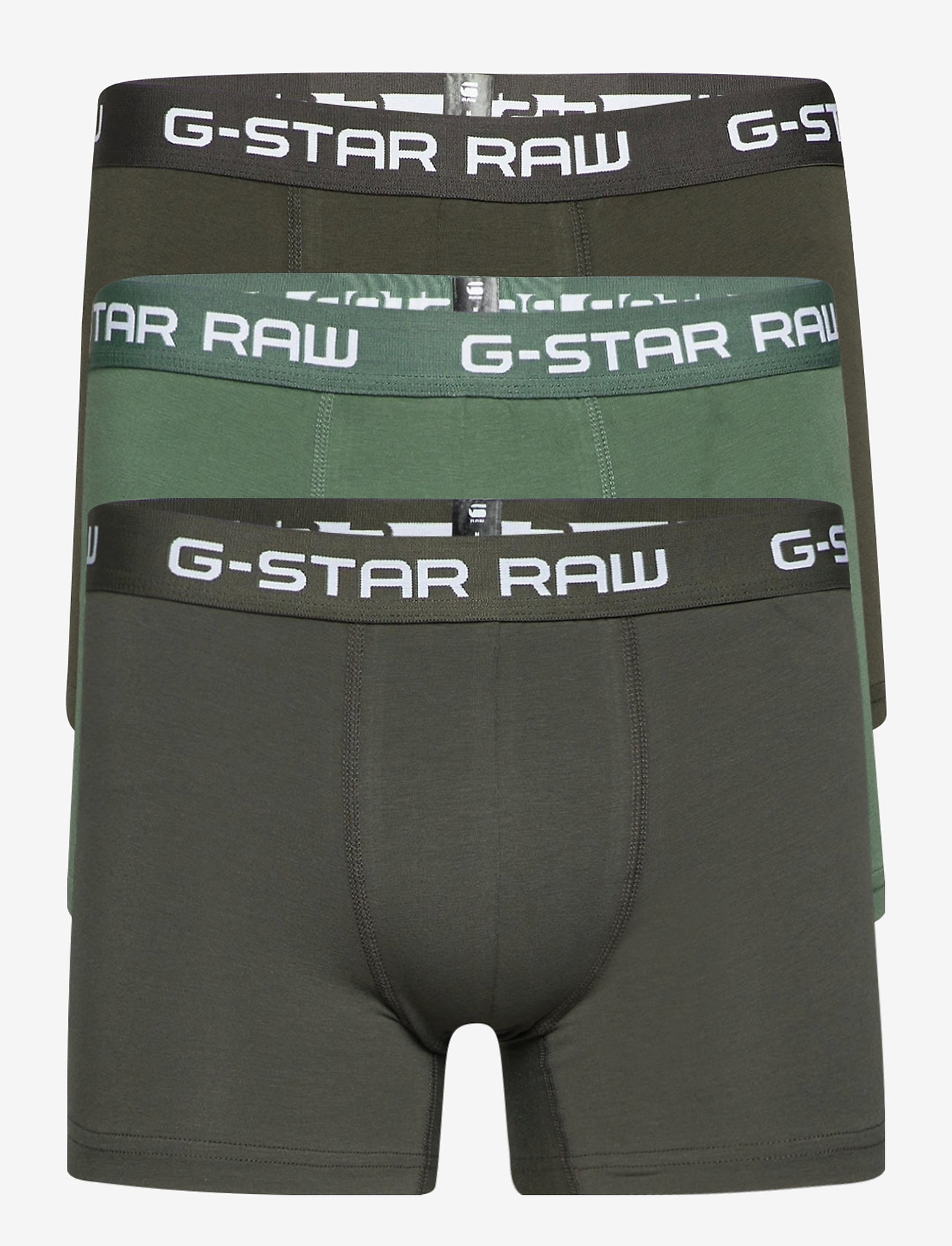 G-Star RAW - Classic trunk clr 3 pack - bokserki - gs grey/asfalt/bright jungle - 0