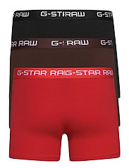 G-Star RAW - Classic trunk clr 3 pack - mažiausios kainos - dk flame/deep bordeaux/black - 1