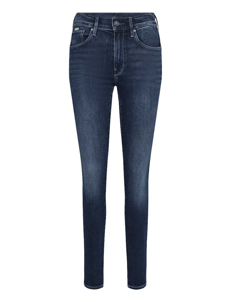 G-Star - 3301 Skinny Wmn - dżinsy skinny fit - dk aged - 1