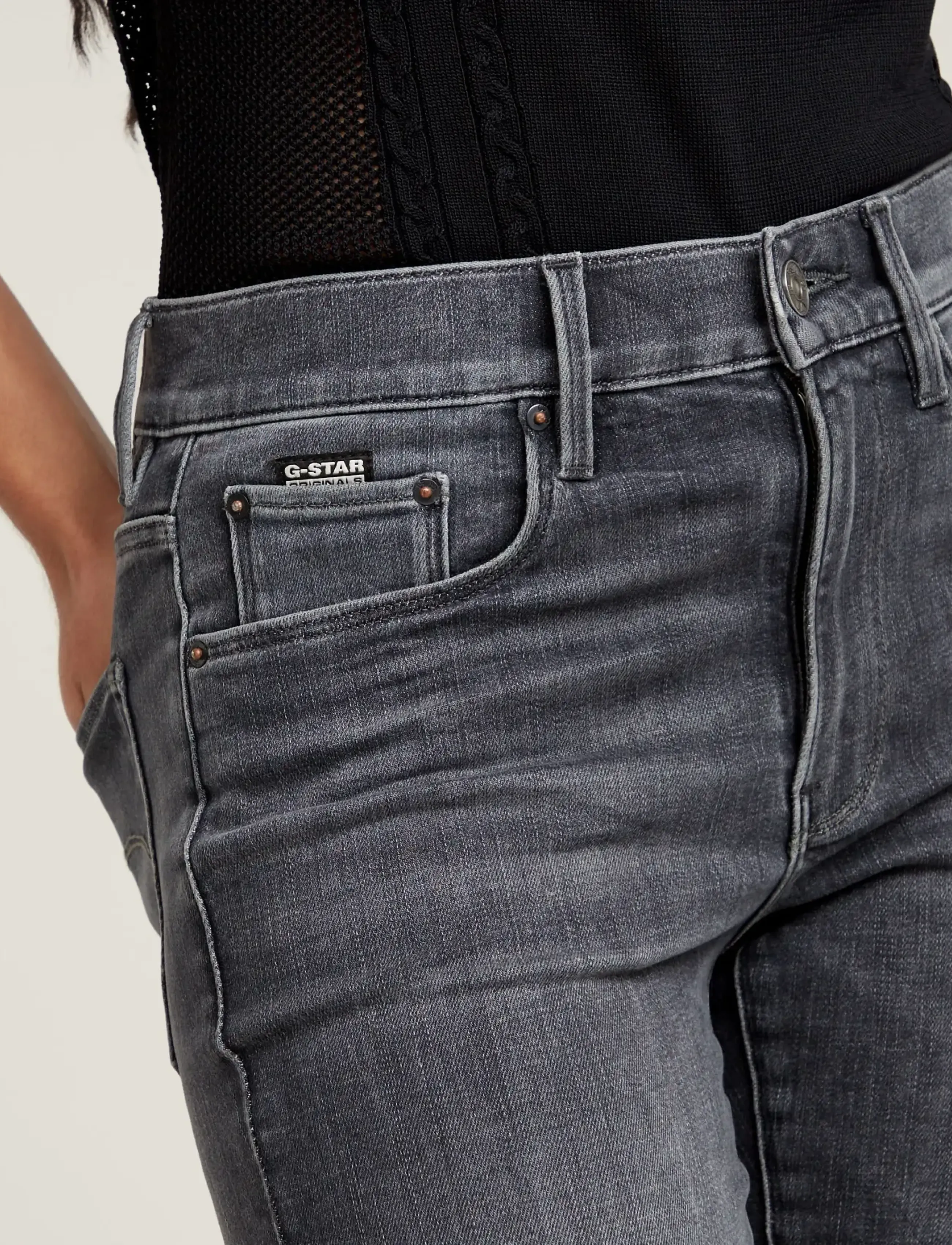 G-Star - 3301 Skinny Wmn - skinny jeans - faded black magnet - 4