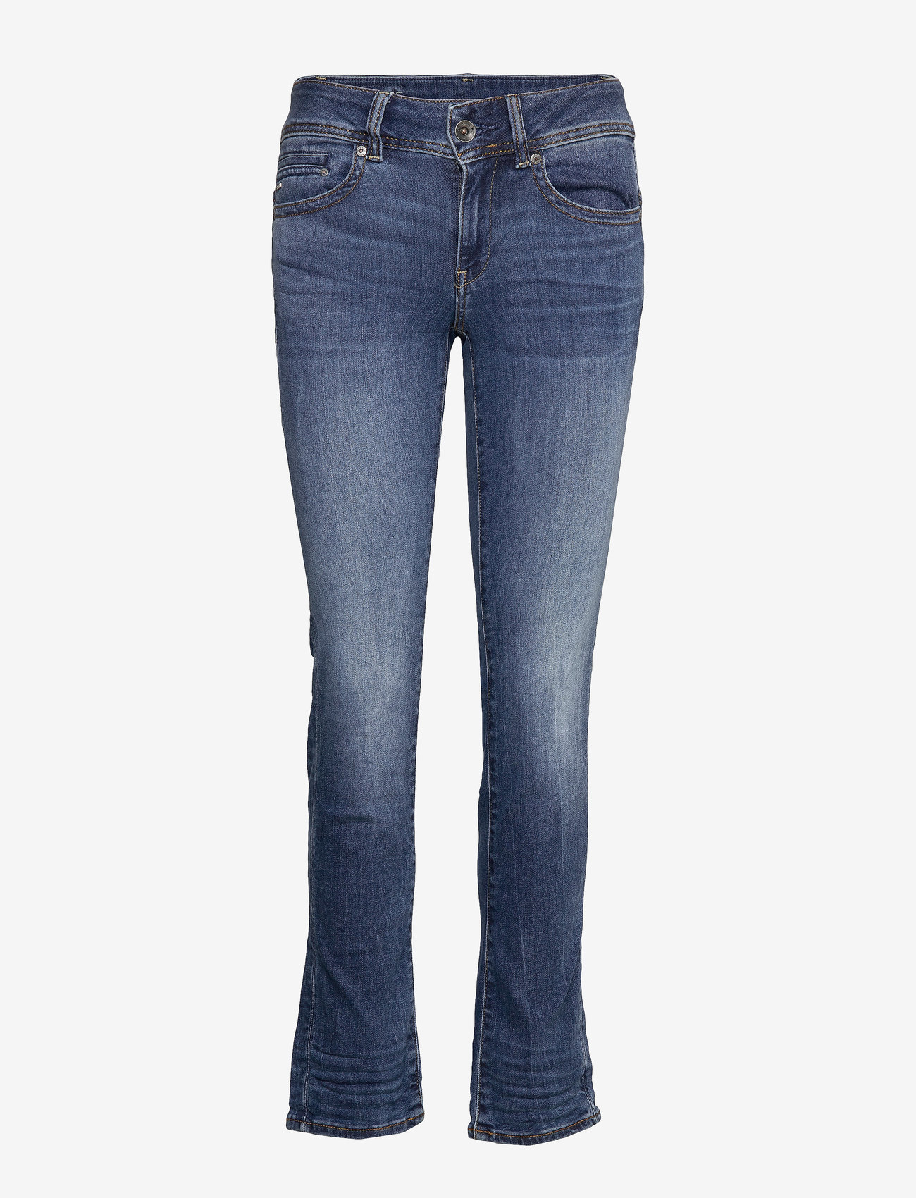 G-Star - Midge Mid Straight Wmn - straight jeans - medium indigo aged - 1