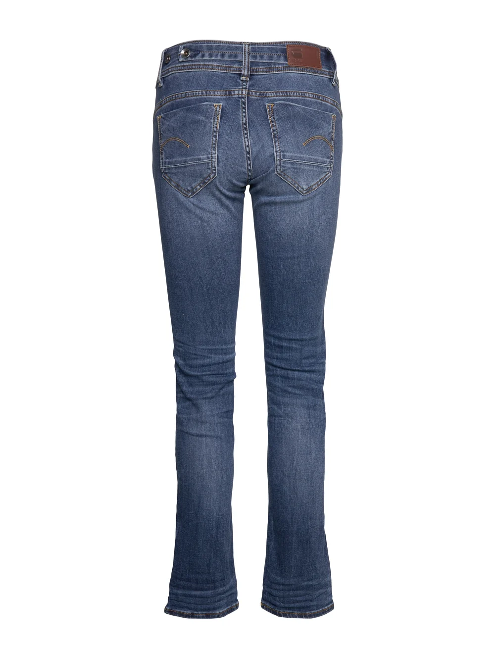 G-Star - Midge Slim Straight Wmn - sirge säärega teksad - medium indigo aged - 2