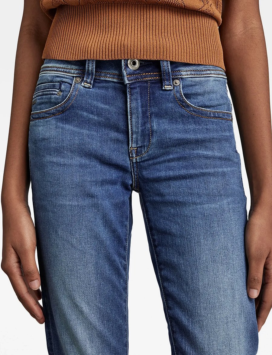 G-Star - Midge Slim Straight Wmn - straight jeans - medium indigo aged - 5