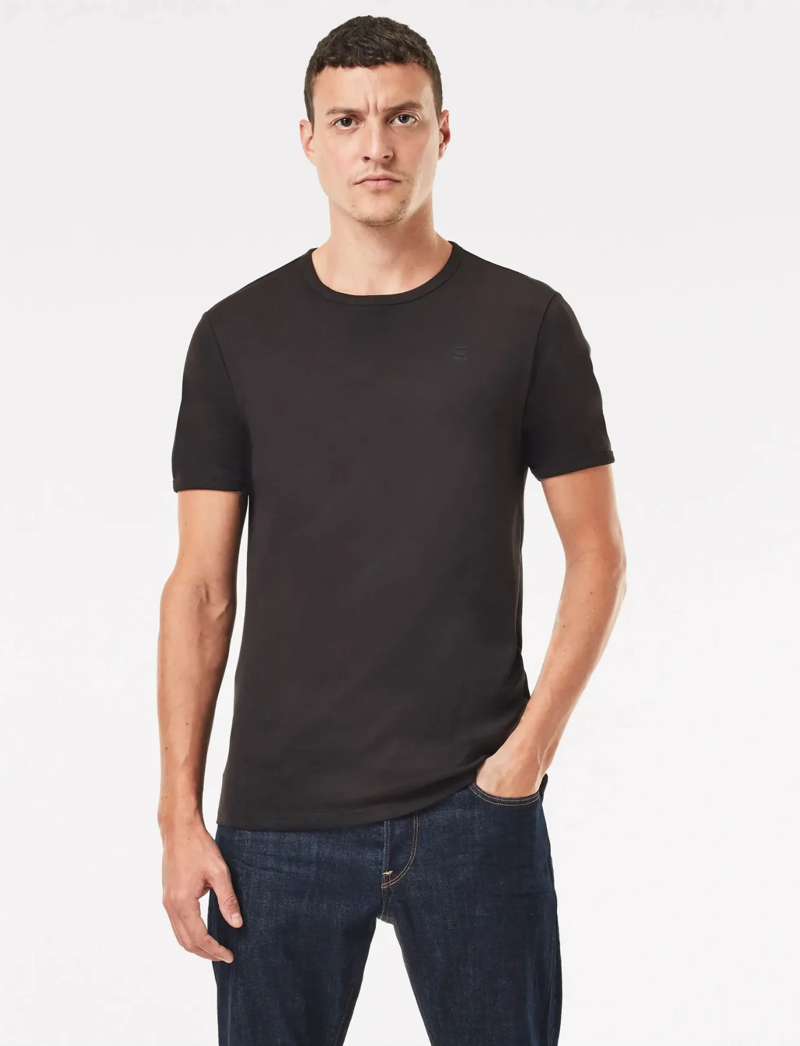 G-Star Base r t s\s 2-pack - Kleidung - BLACK / black