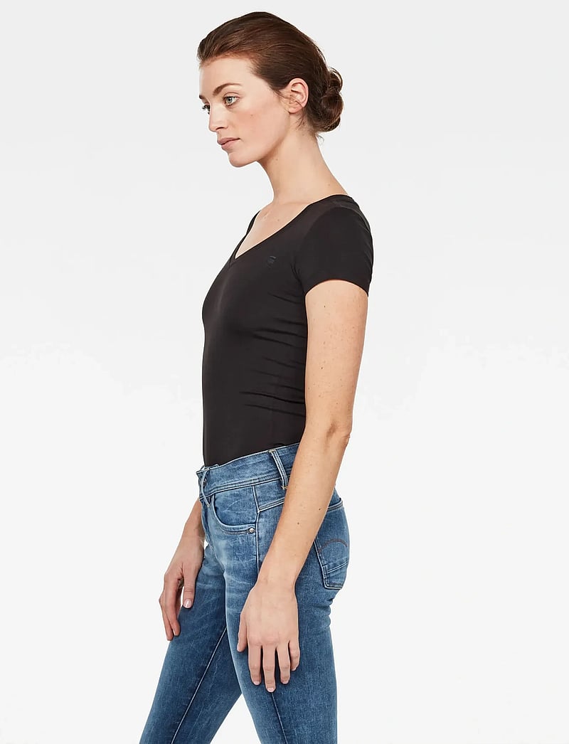 G-Star - Base v t wmn cap sl - t-shirts - black - 3