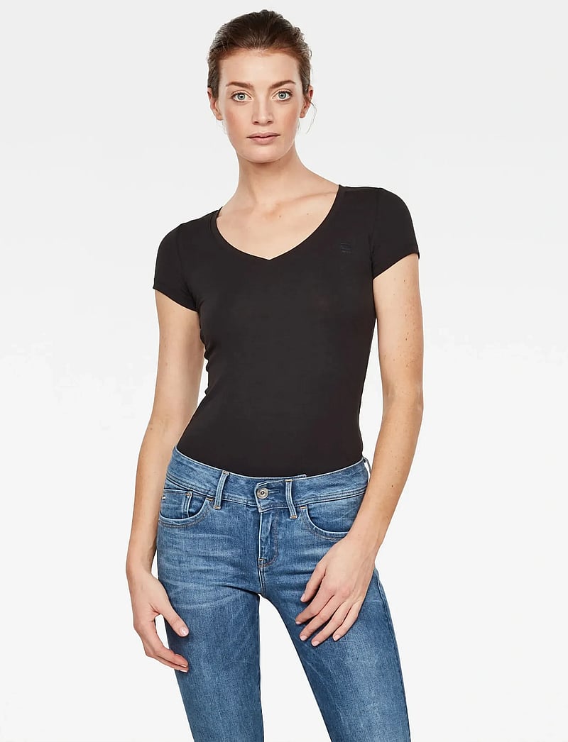 G-Star - Base v t wmn cap sl - t-shirts - black - 5