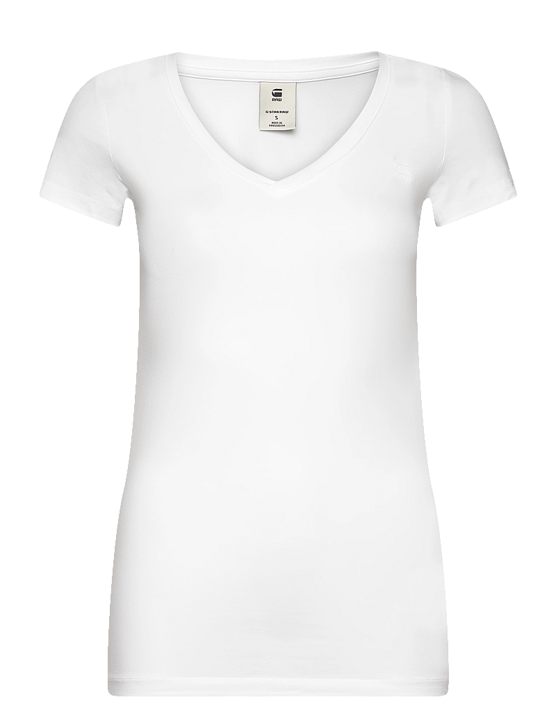 G-Star - Base v t wmn cap sl - t-shirts - white - 1