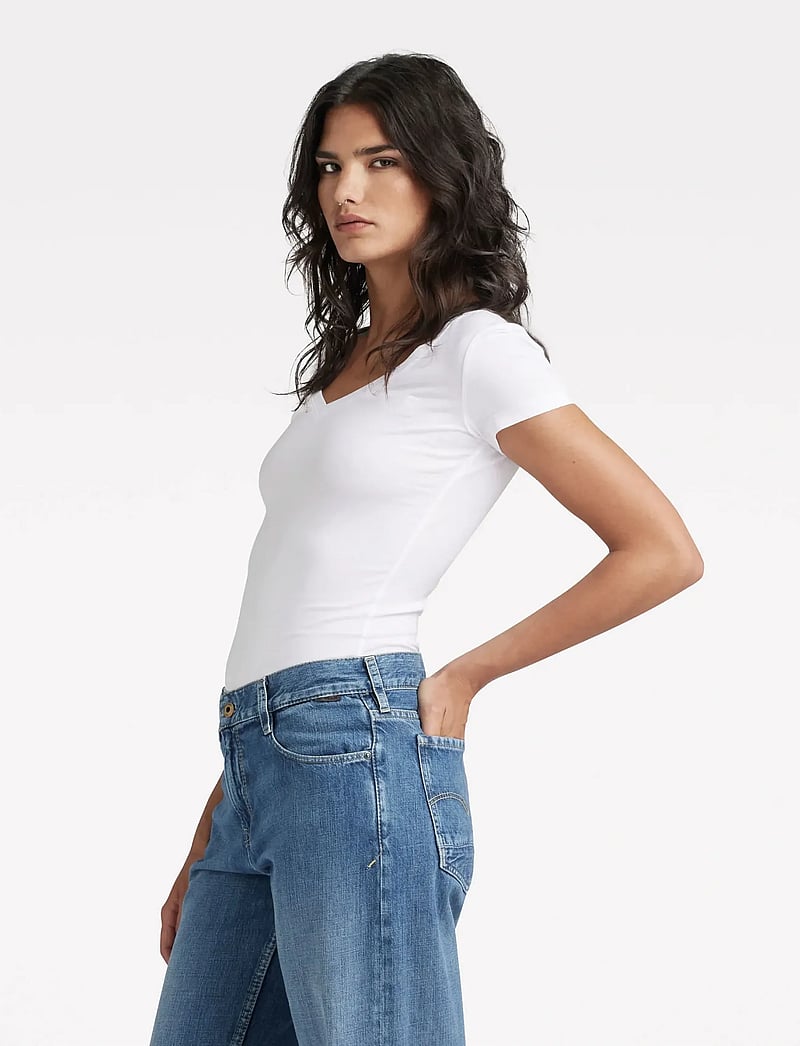 G-Star - Base v t wmn cap sl - t-särgid - white - 3