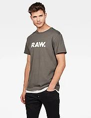 G-Star RAW - Holorn r t s\s - short-sleeved t-shirts - gs grey - 3