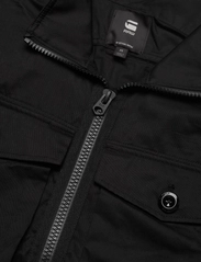 G-Star RAW - Type C zip utility overshirt - vårjakker - dk black - 2