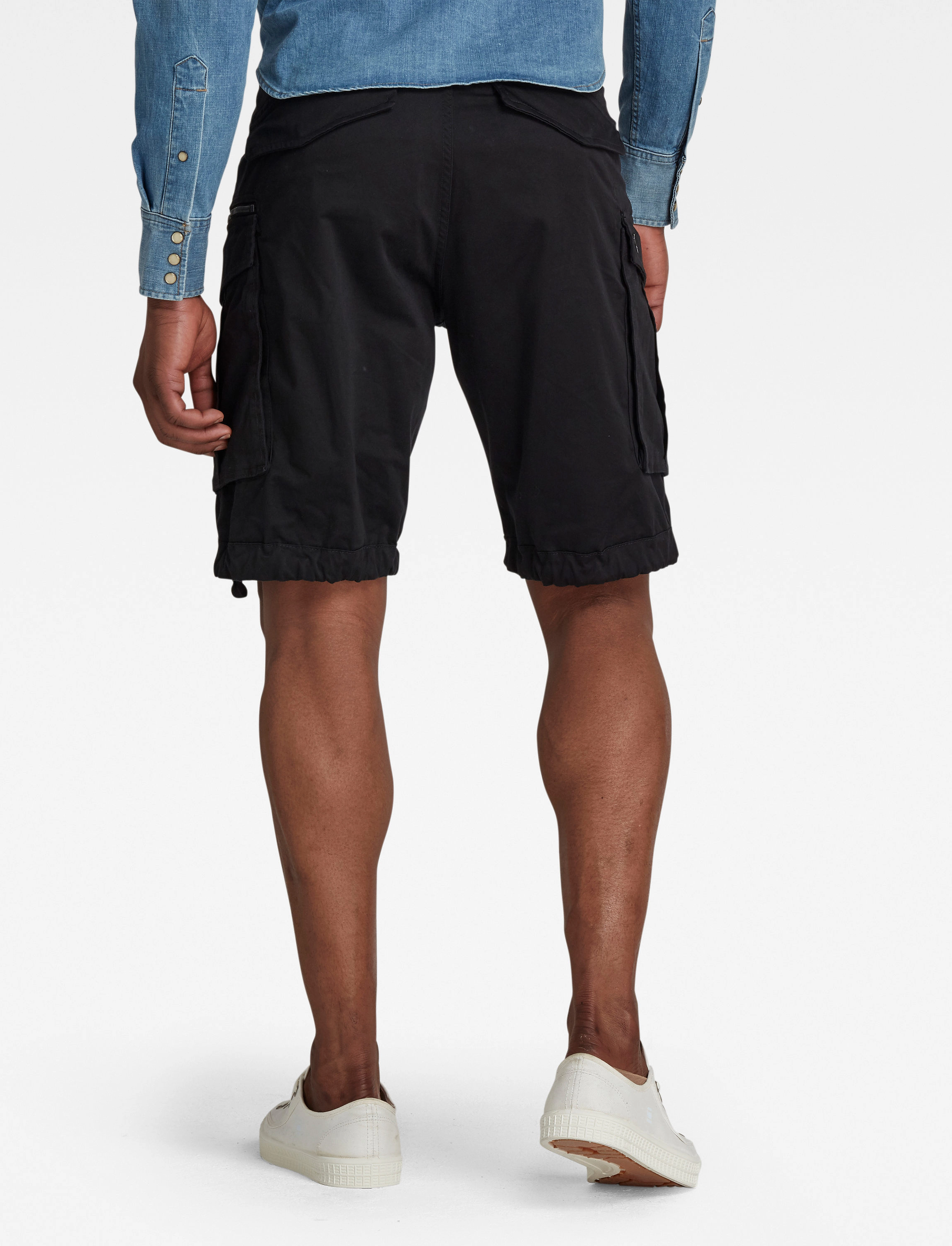 G-Star - Rovic zip relaxed 1\2 - cargo shorts - black - 3