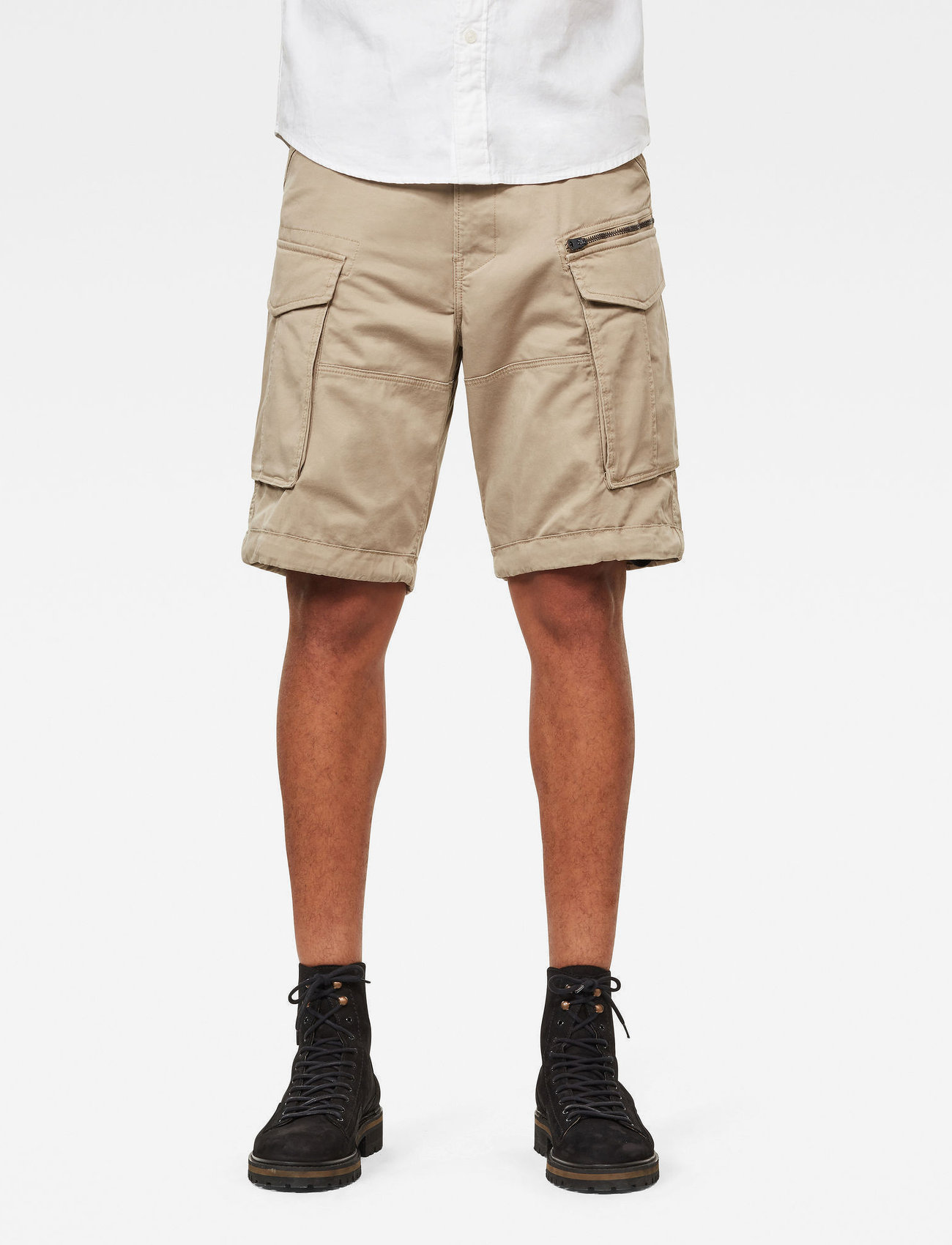G-Star - Rovic zip relaxed 1\2 - cargo shorts - dune - 4