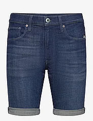 G-Star RAW - 3301 Slim Short - lühikesed teksapüksid - faded blue copen - 0