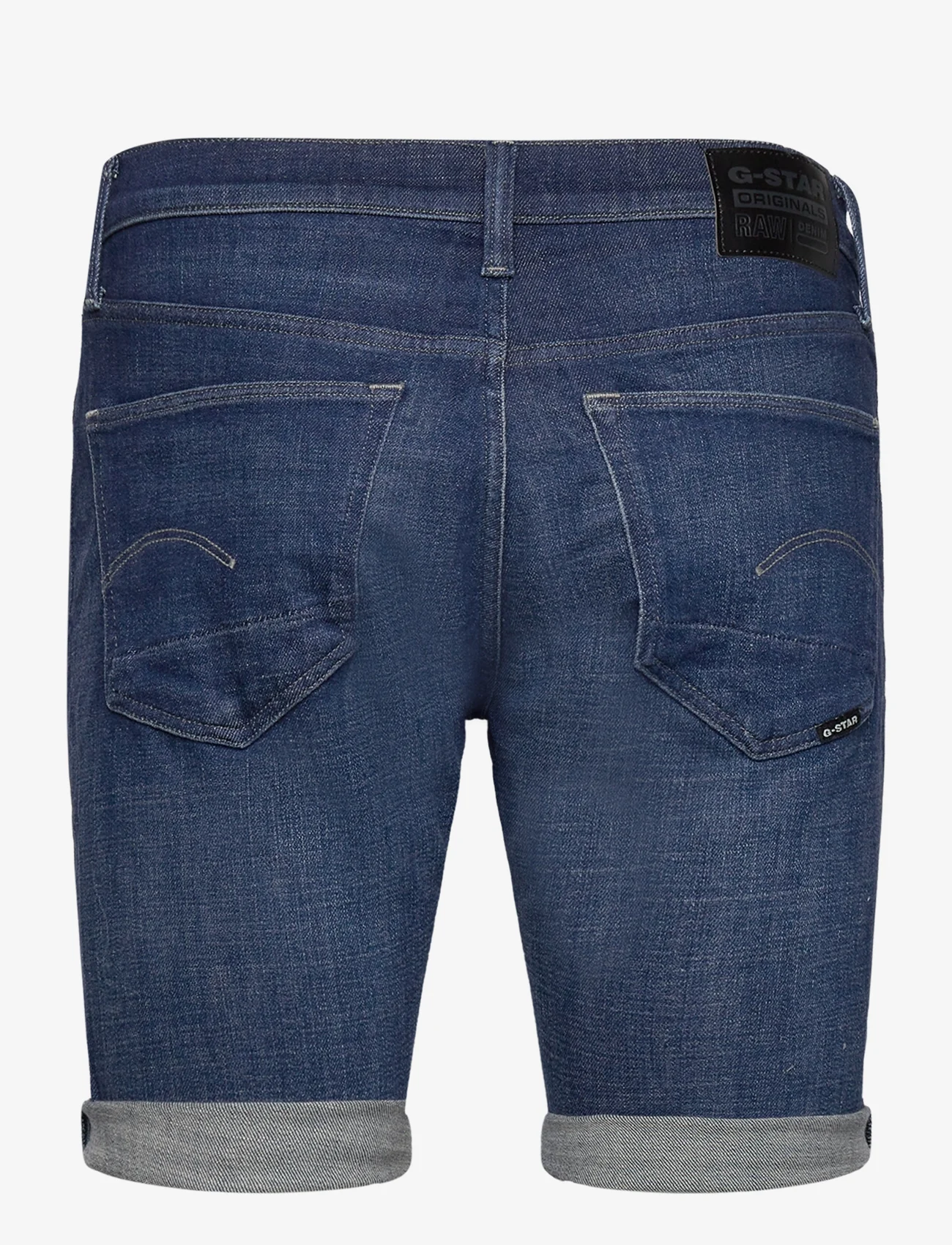 G-Star RAW - 3301 Slim Short - lühikesed teksapüksid - faded blue copen - 1