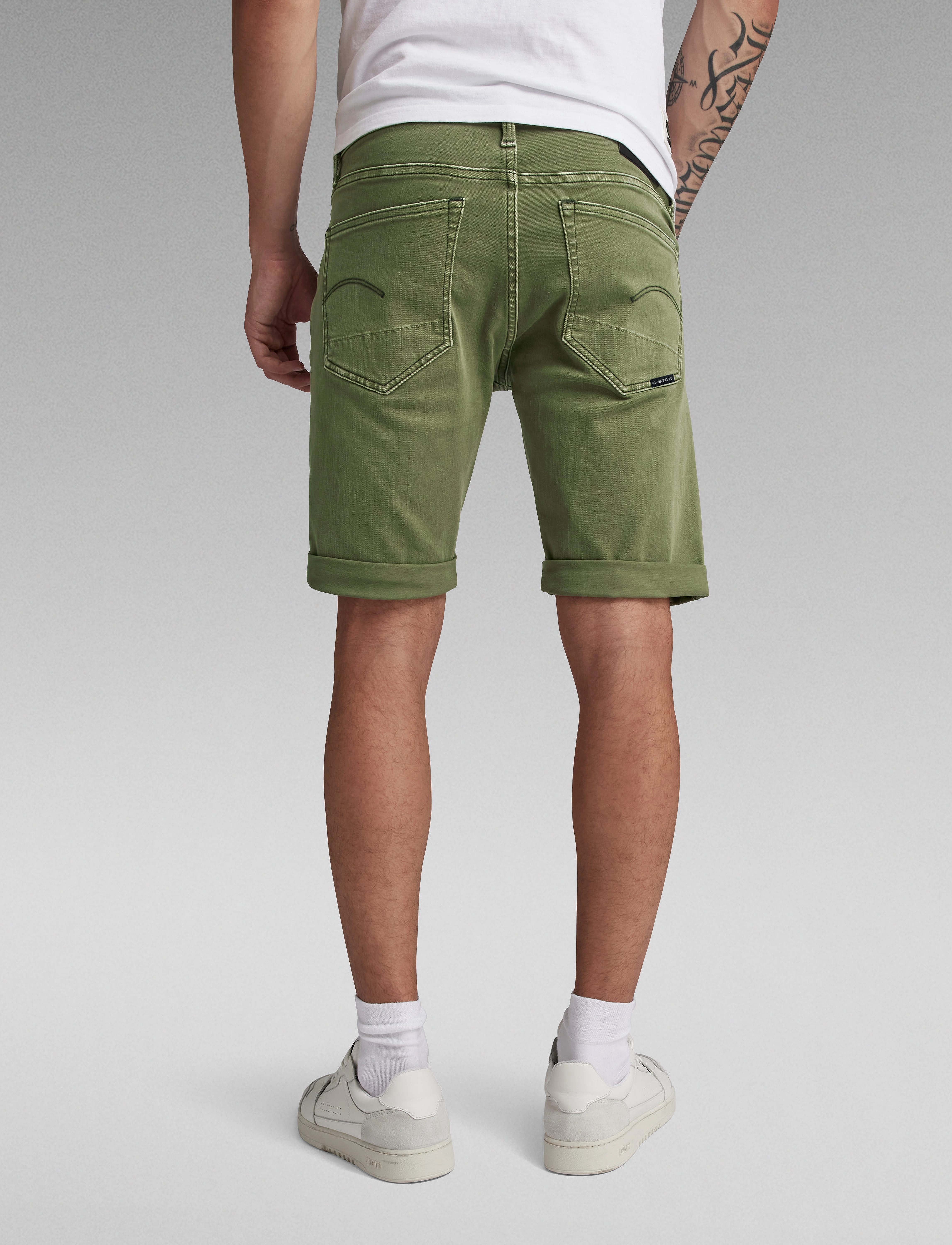 G-Star - 3301 Slim Short - mænd - faded shamrock gd - 3