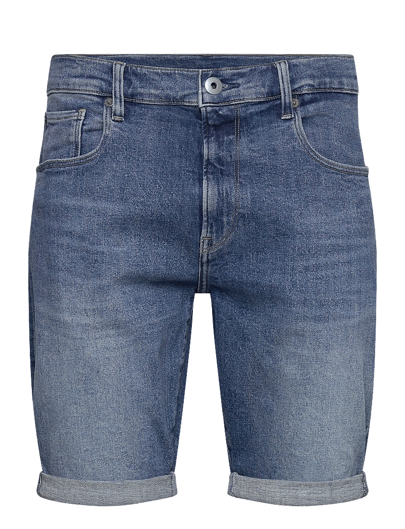 G-Star - 3301 Slim Short - jorts - faded summer sky - 1