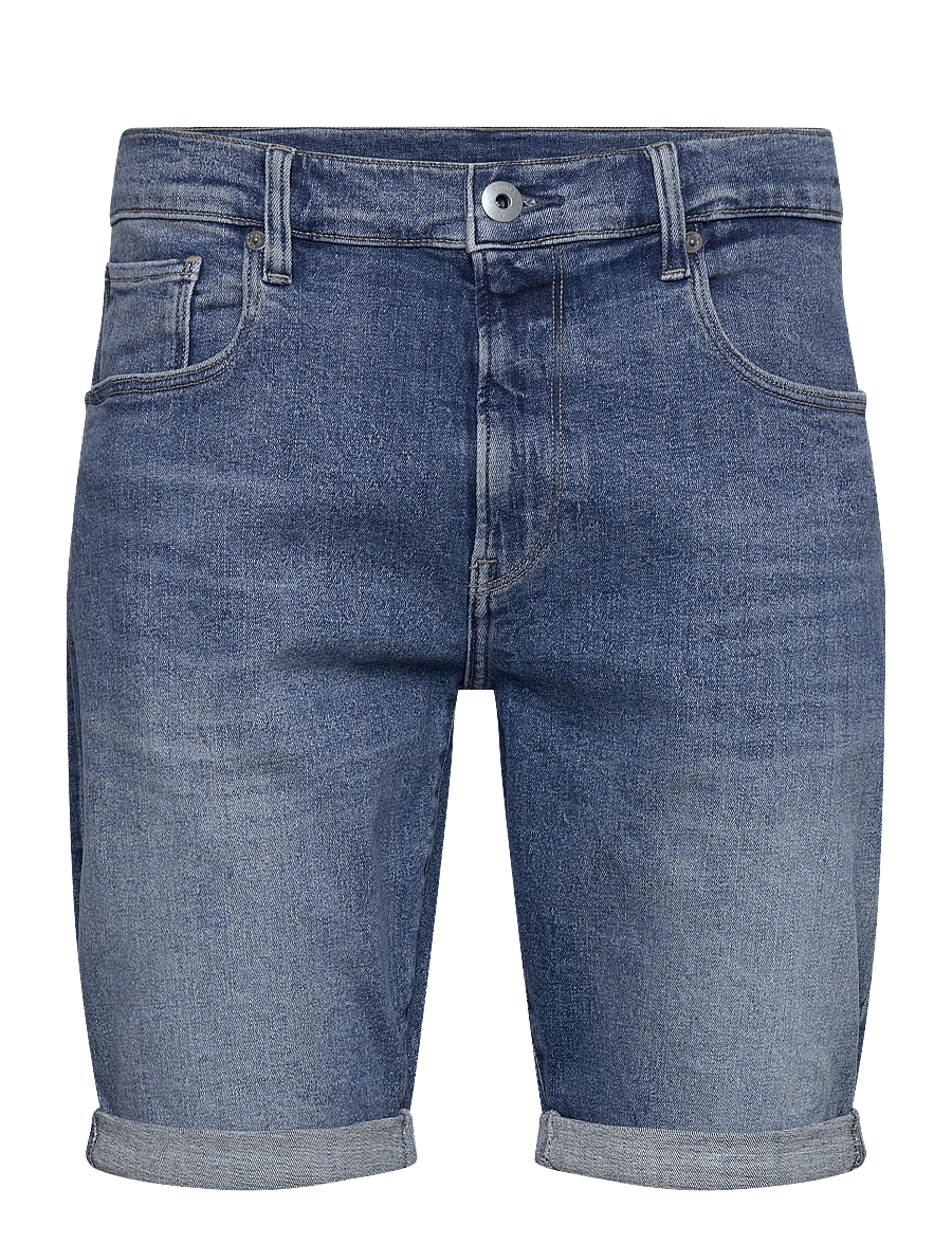 G-Star - 3301 Slim Short - jorts - faded summer sky - 1