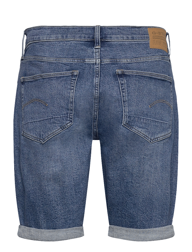 G-Star - 3301 Slim Short - jorts - faded summer sky - 2