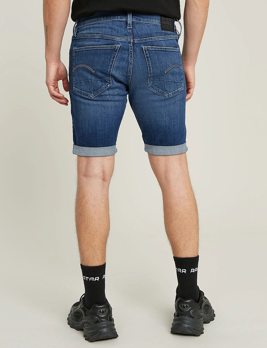 G-Star - 3301 Slim Short - lühikesed teksapüksid - medium aged - 3