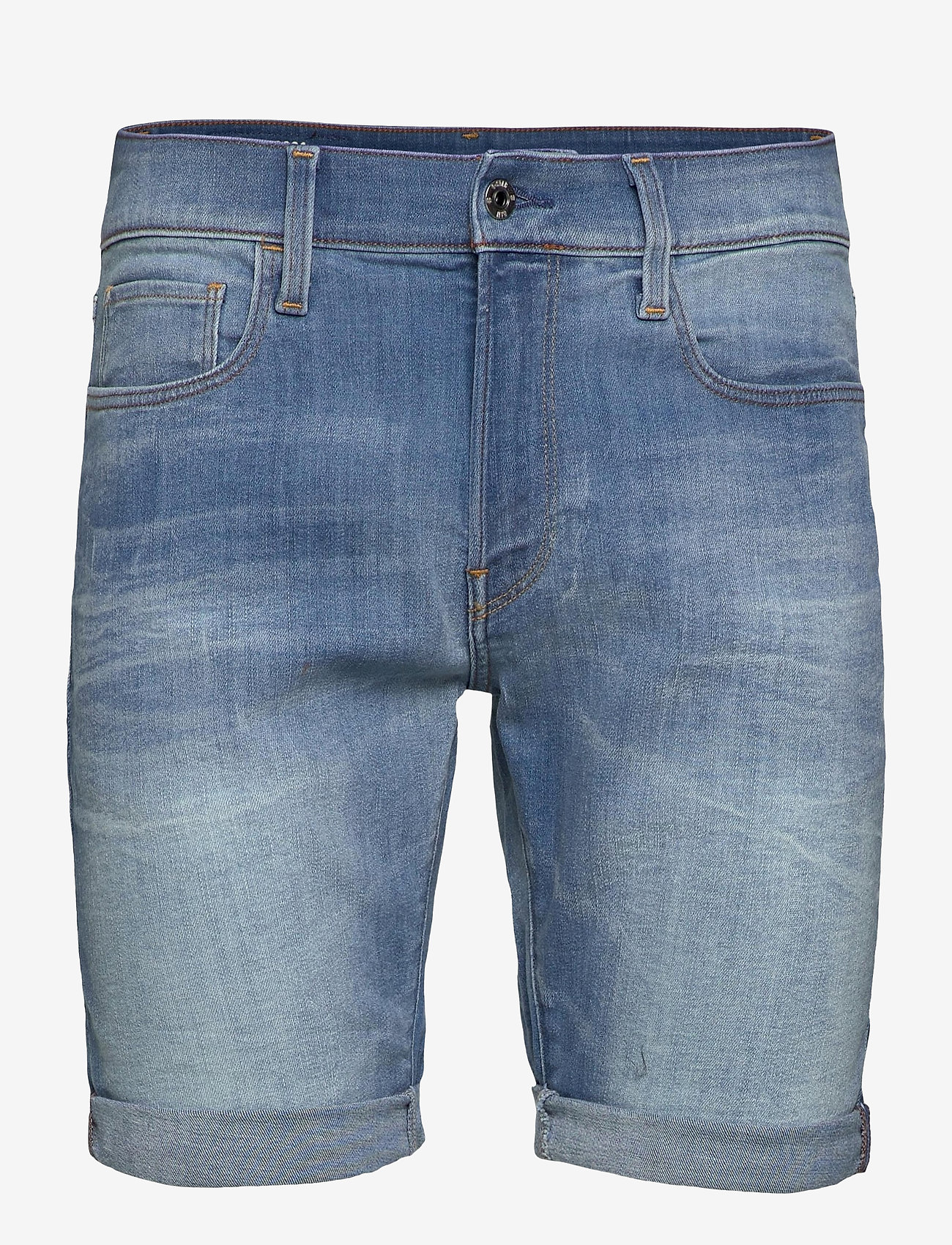 G-Star - 3301 Slim Short - farkkushortsit - vintage striking blue - 0