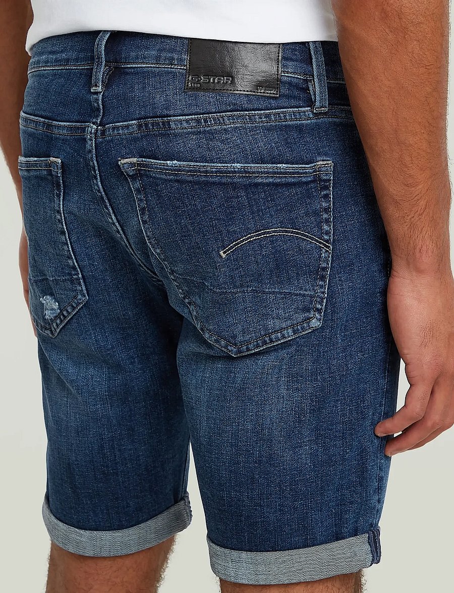 G-Star - 3301 Slim Short - jorts - worn in blue galena - 2
