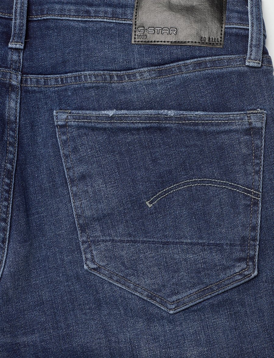 G-Star - 3301 Slim Short - jorts - worn in blue galena - 5