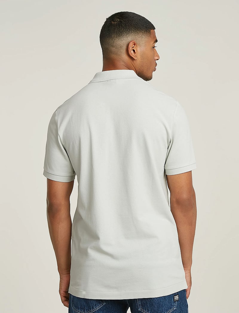 G-Star - Dunda overdyed slim polo s\s - kortärmade pikéer - gs mercury - 3