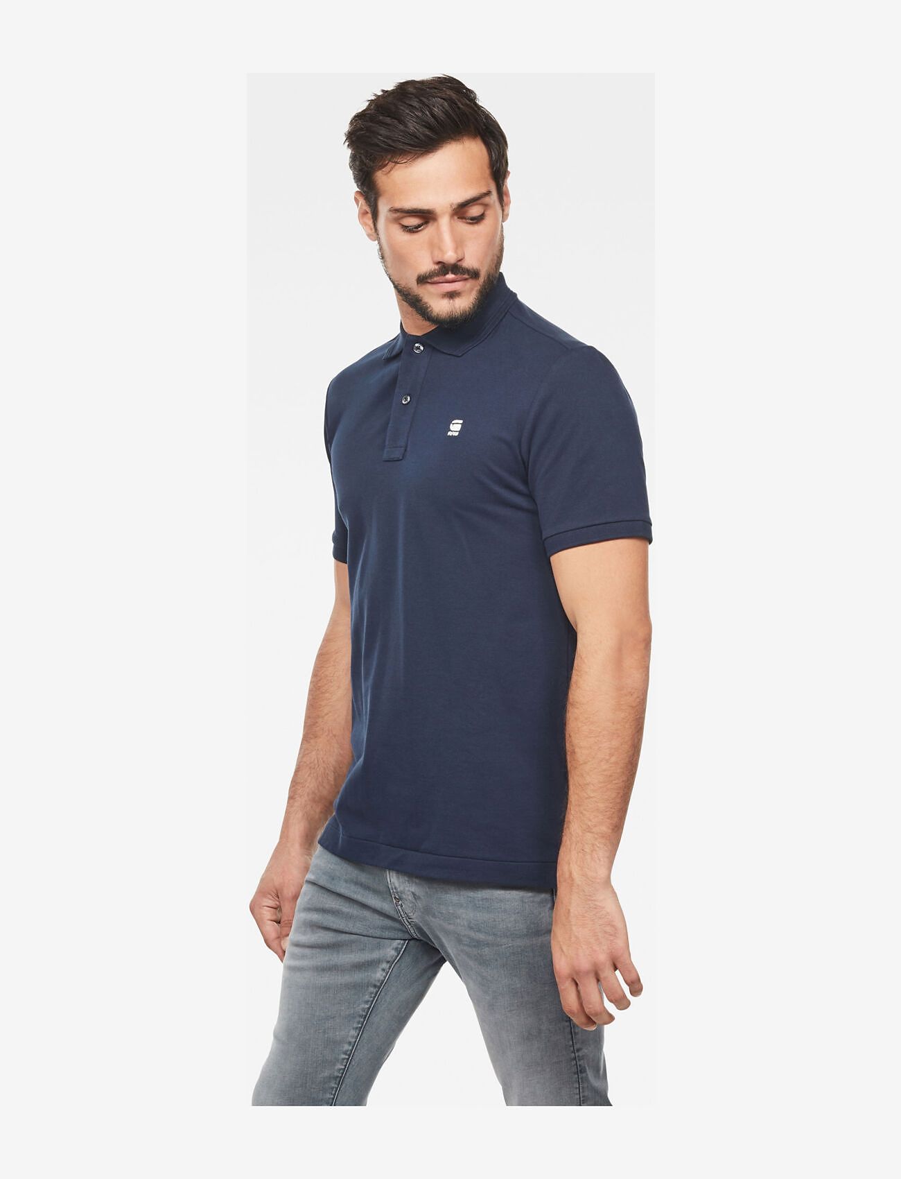 G-Star - Dunda slim polo s\s - kortärmade pikéer - sartho blue - 1