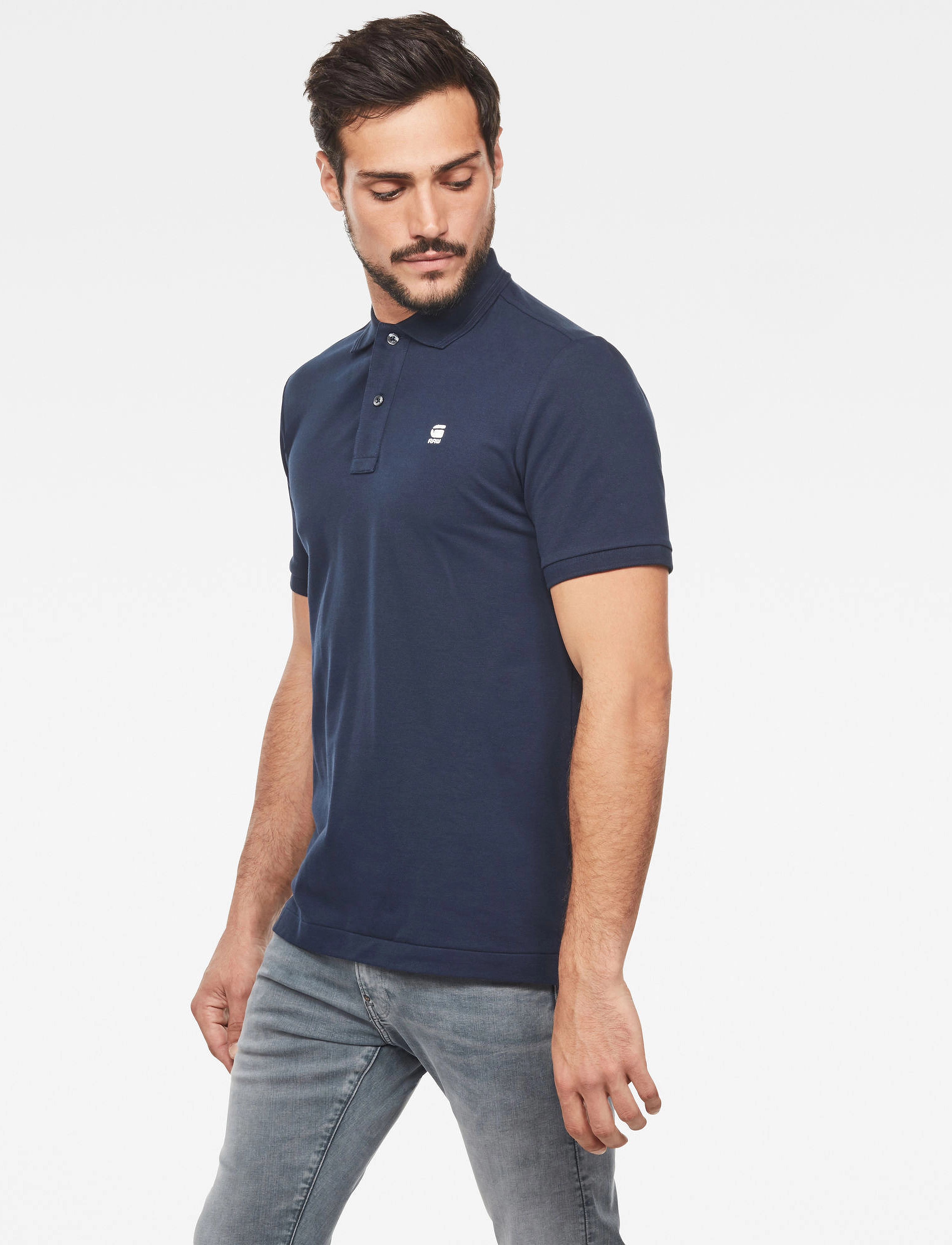 G-Star - Dunda slim polo s\s - short-sleeved polos - sartho blue - 3