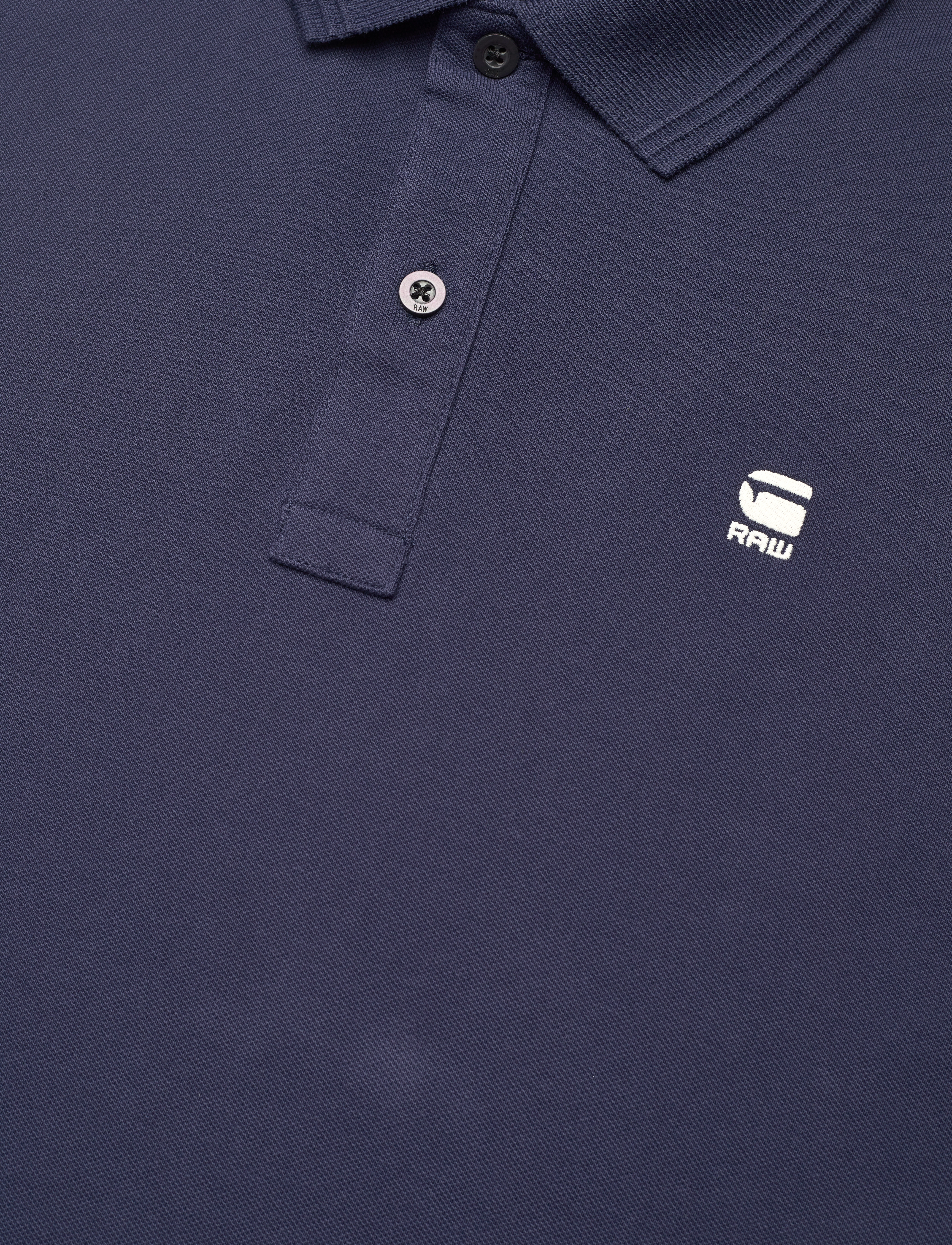 G-Star - Dunda slim polo s\s - short-sleeved polos - sartho blue - 1