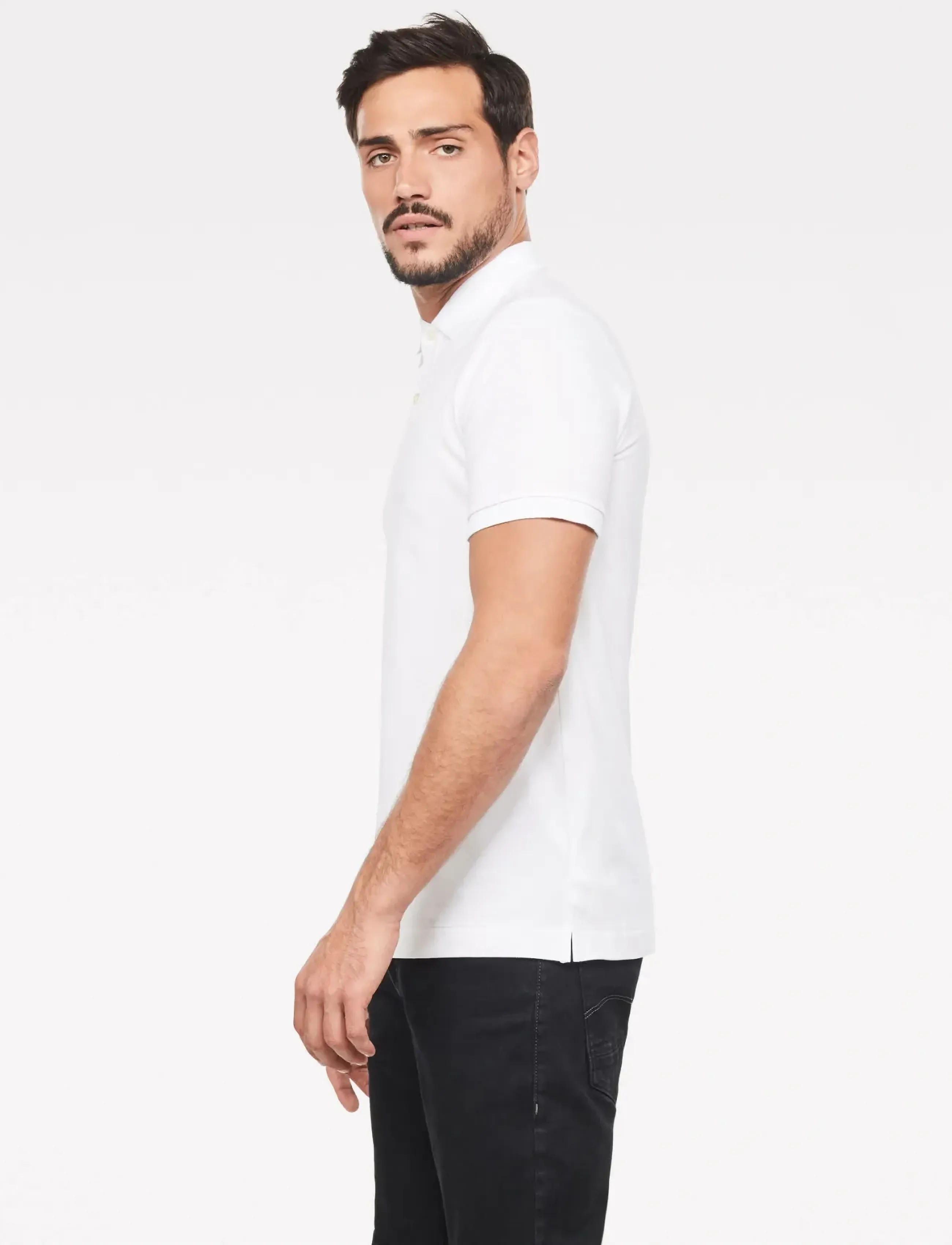 G-Star - Dunda slim polo s\s - short-sleeved polos - white - 4