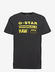 G-Star RAW - Graphic 8 r t s\s - laveste priser - dk black - 0