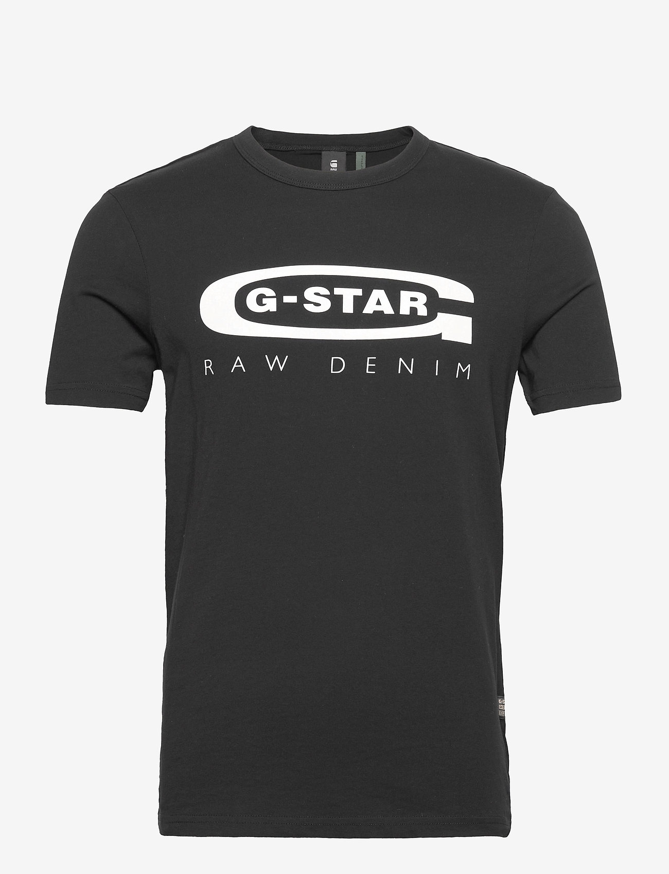 G-Star RAW - Graphic 4 slim r t s\s - short-sleeved t-shirts - dk black - 0