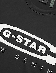 G-Star RAW - Graphic 4 slim r t s\s - short-sleeved t-shirts - dk black - 4
