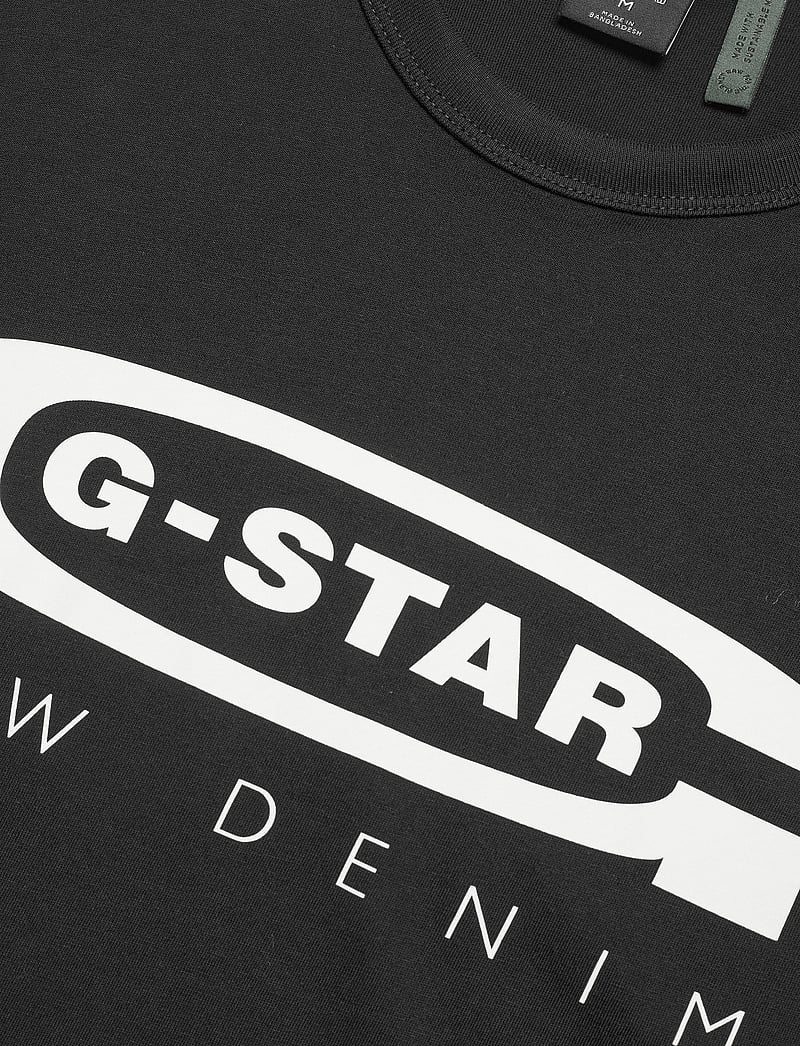 G-Star - Graphic 4 slim r t s\s - kortärmade t-shirts - dk black - 4