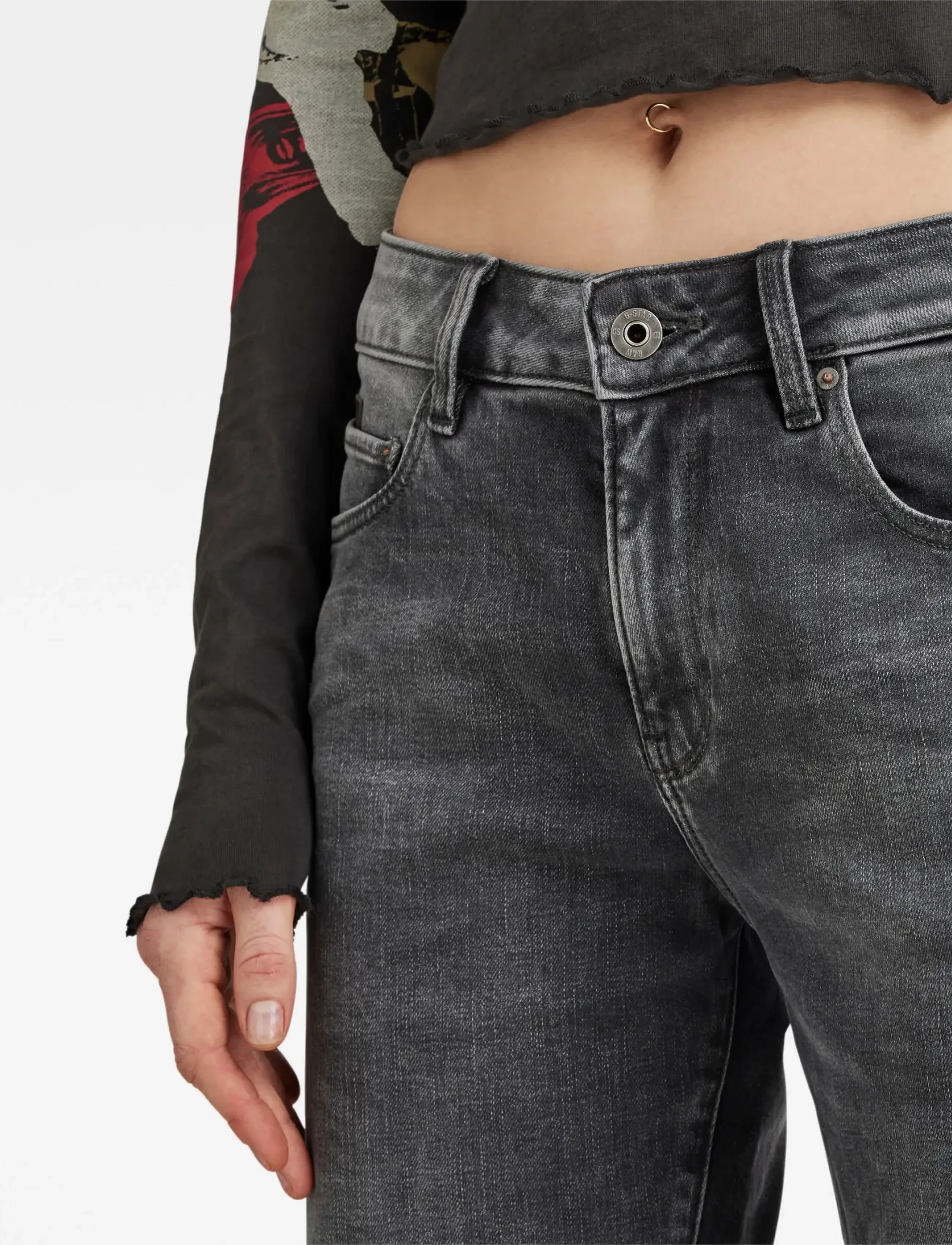 G-Star - Kate Boyfriend Wmn - boyfriend-teksad - vintage basalt - 3