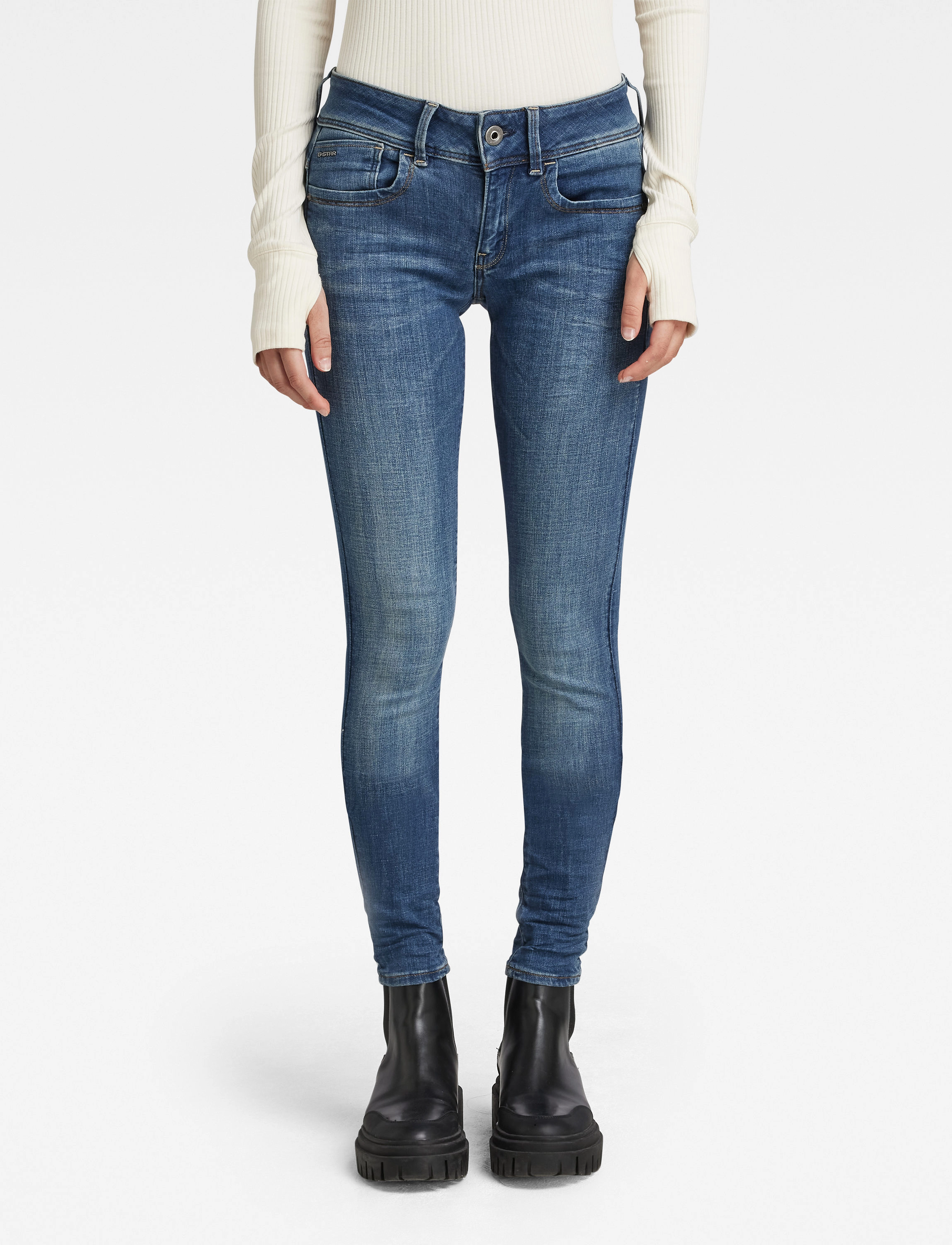 G-Star Lynn Skinny Wmn, 30 x 32, Blue, Jeans > Skinny, Dame