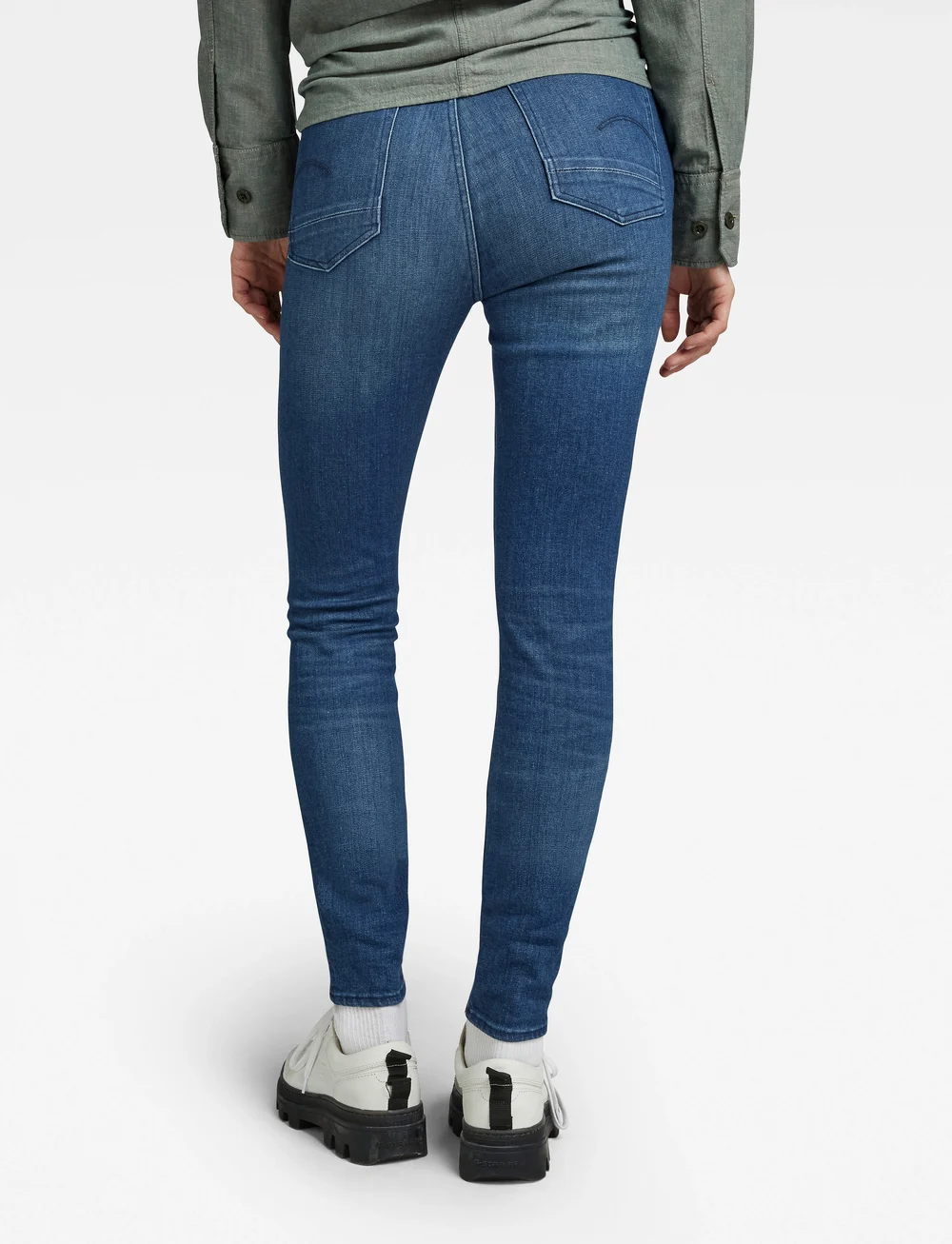 G-Star - Kafey Ultra High Skinny wmn - skinny jeans - faded neptune blue - 3