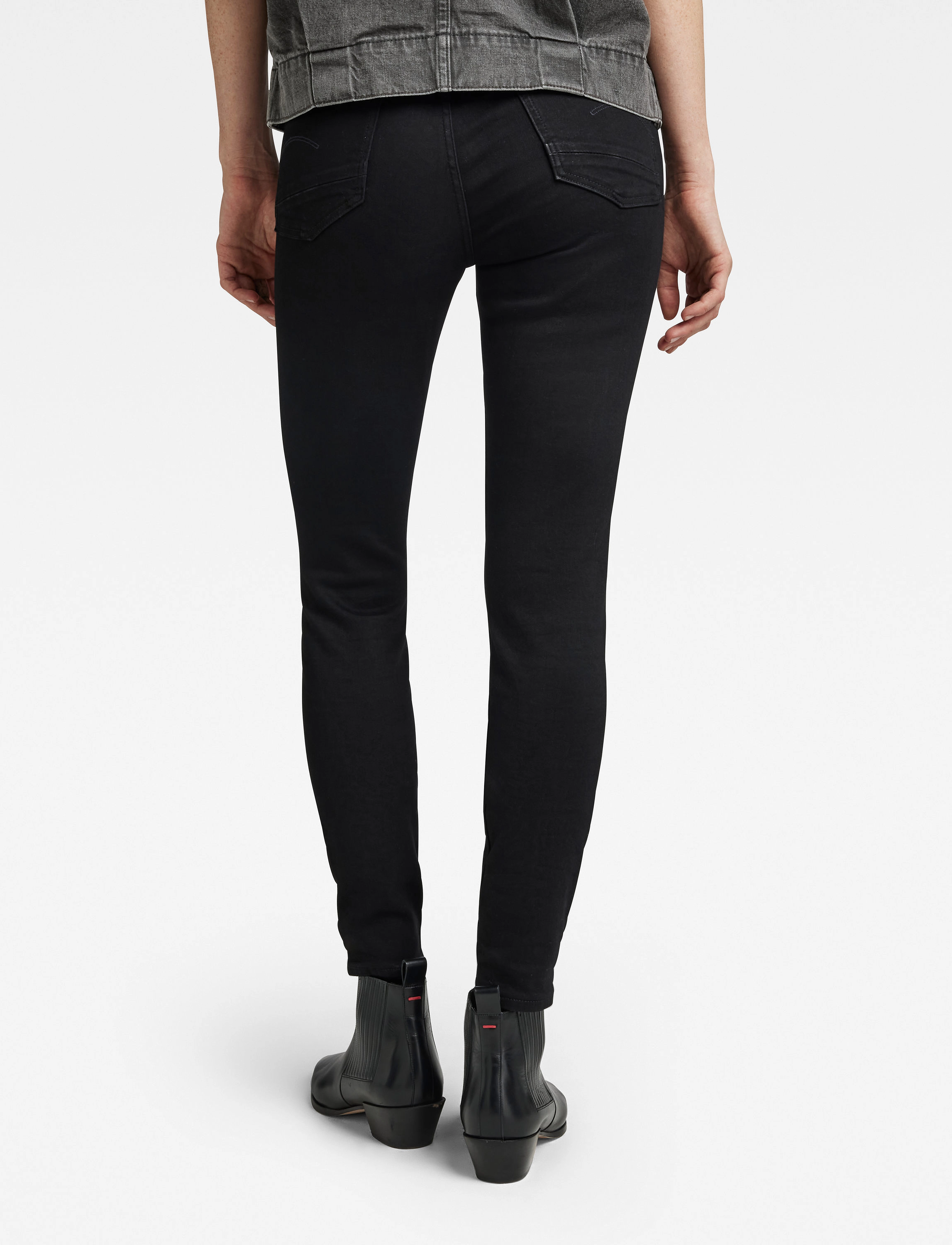 G-Star - Kafey Ultra High Skinny wmn - skinny jeans - pitch black - 3