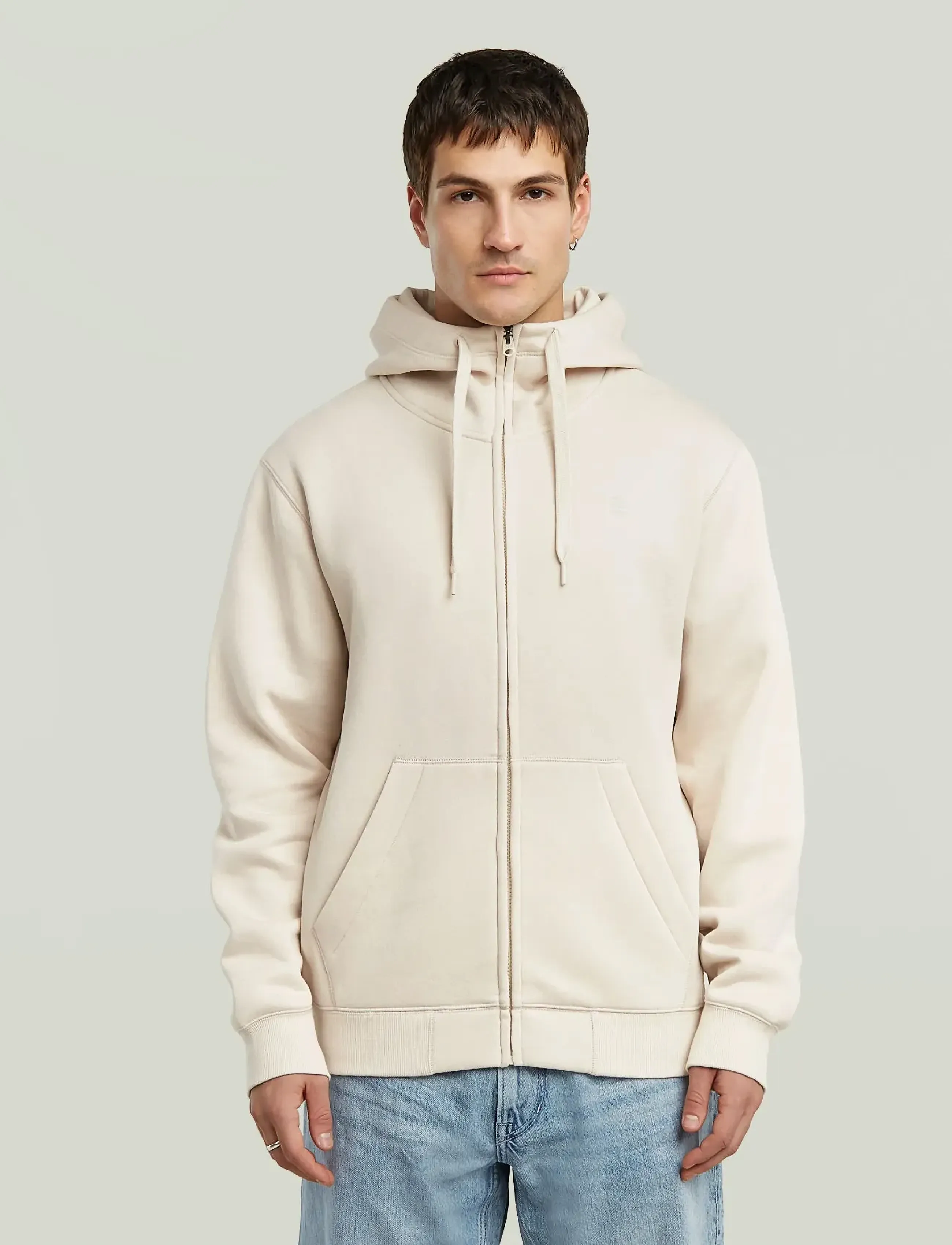 G-Star Premium core hdd zip sw l\s - Sweatshirts - WHITEBAIT / cream