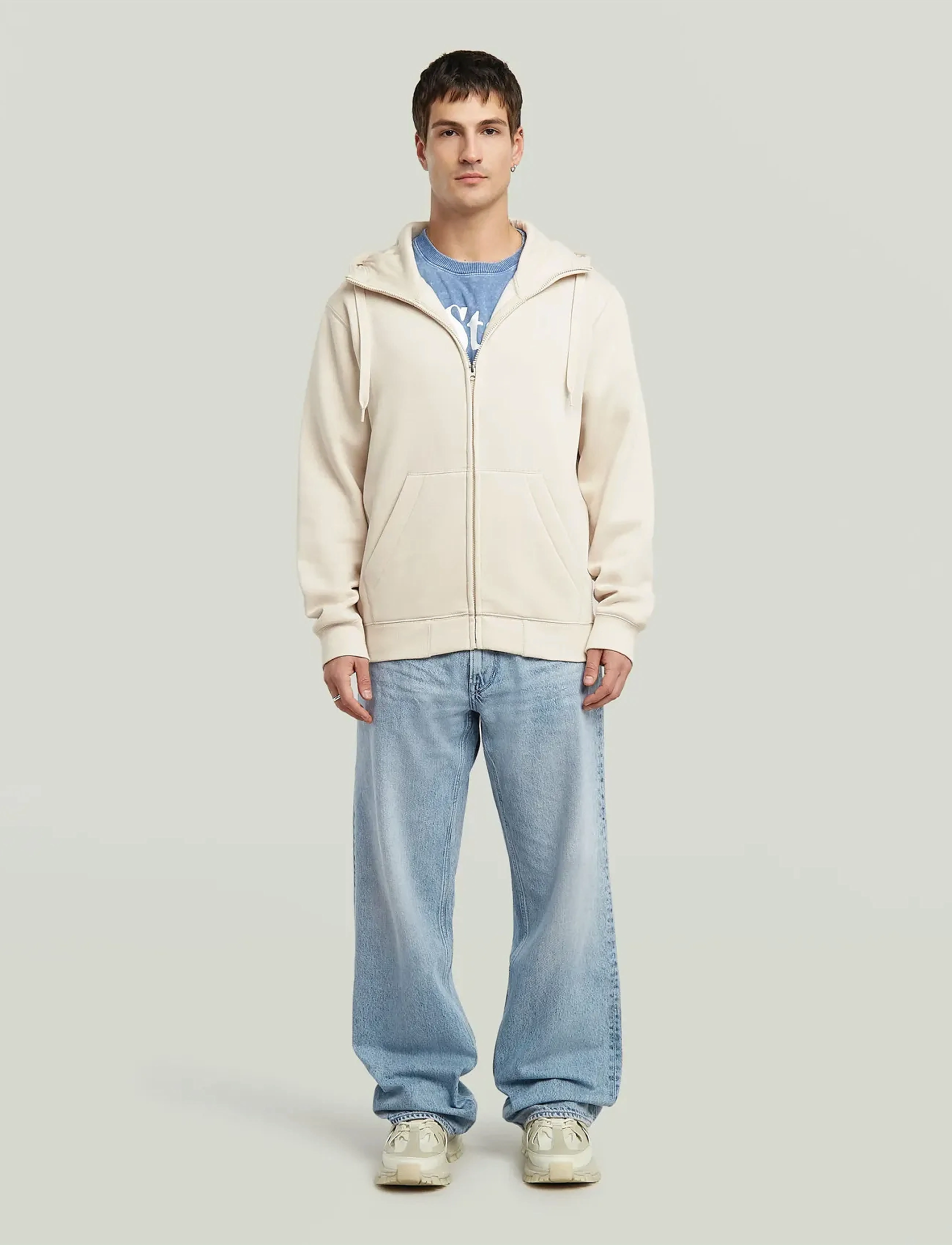 G-Star - Premium core hdd zip sw l\s - hoodies - whitebait - 3