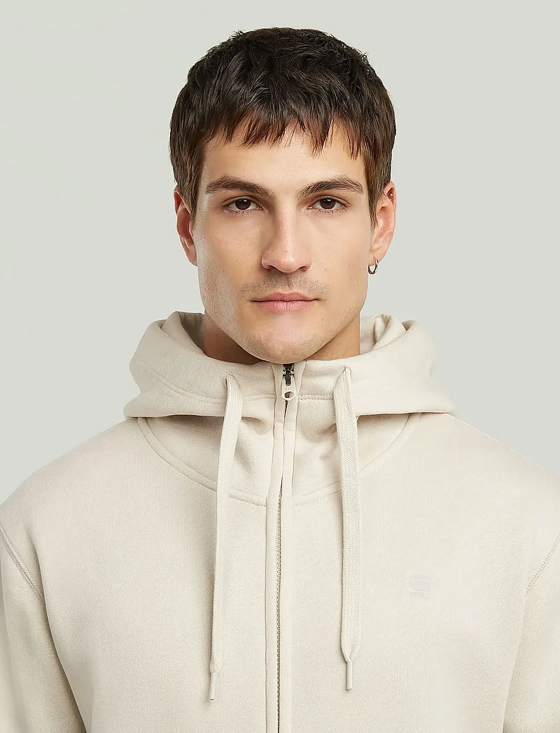 G-Star - Premium core hdd zip sw l\s - kapuzenpullover - whitebait - 4