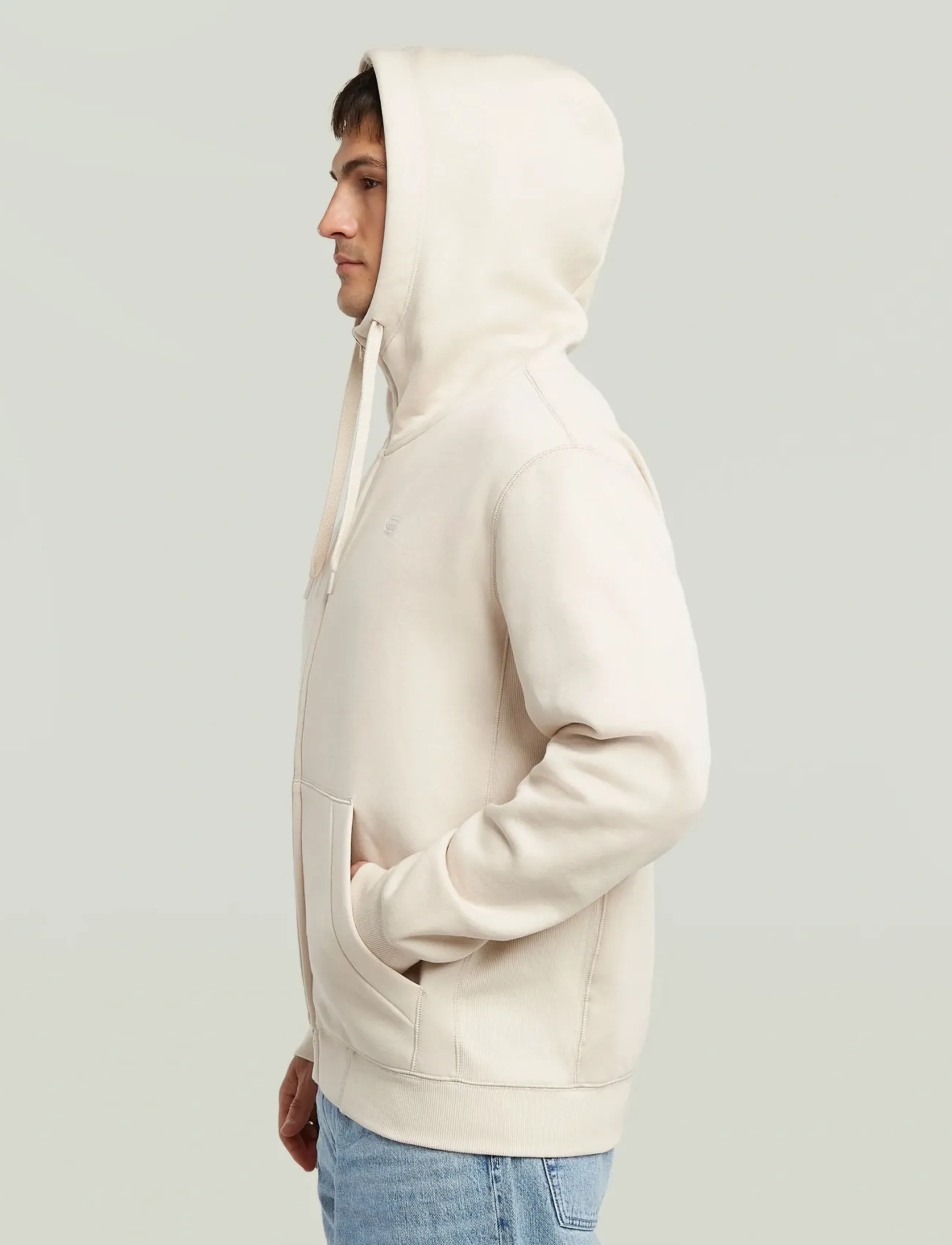 G-Star - Premium core hdd zip sw l\s - hoodies - whitebait - 5