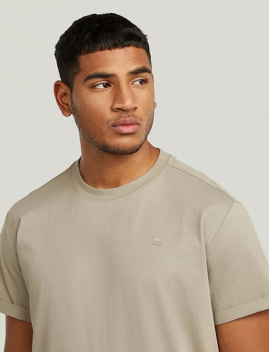 G-Star - Lash r t s\s - short-sleeved t-shirts - elephant skin - 4